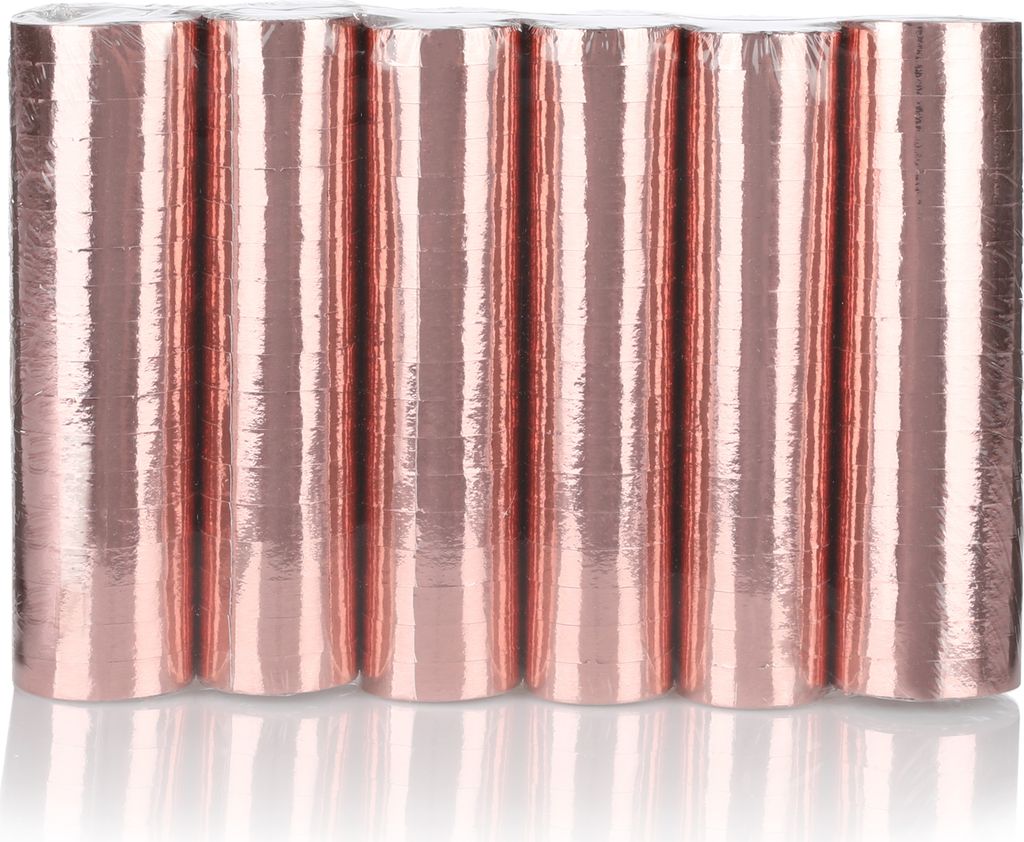 KarneLux Luftschlangen Roségold Metallic - 6er Pack Produktbild 
