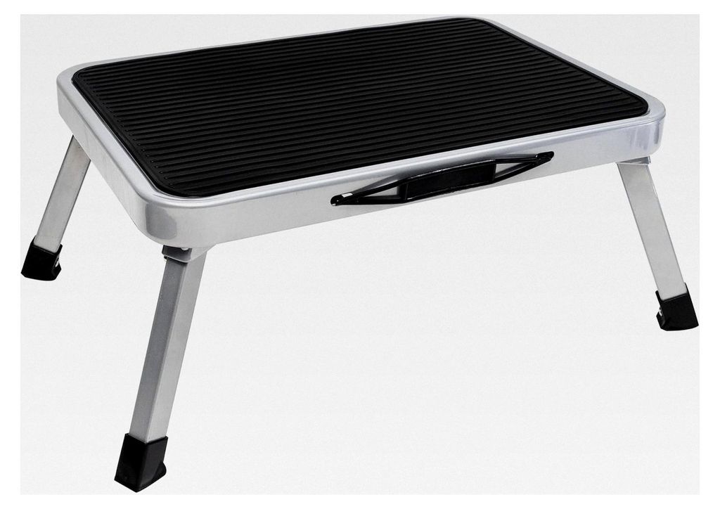 Klappbare Trittstufe aus Stahl für Wohnwagen und Wohnmobil