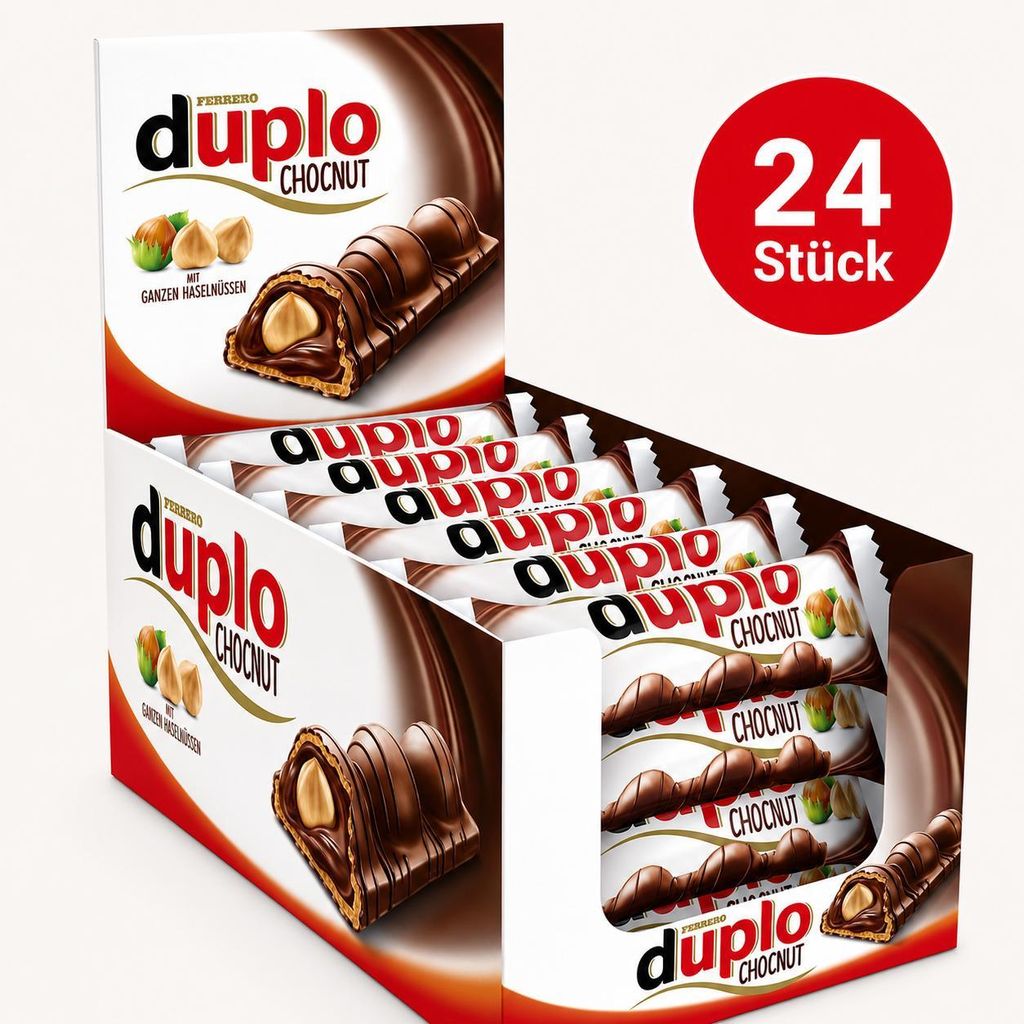 Ferrero Duplo Chocnut 24 x 26 g (624 g) | Knusprige Waffel Produktbild 