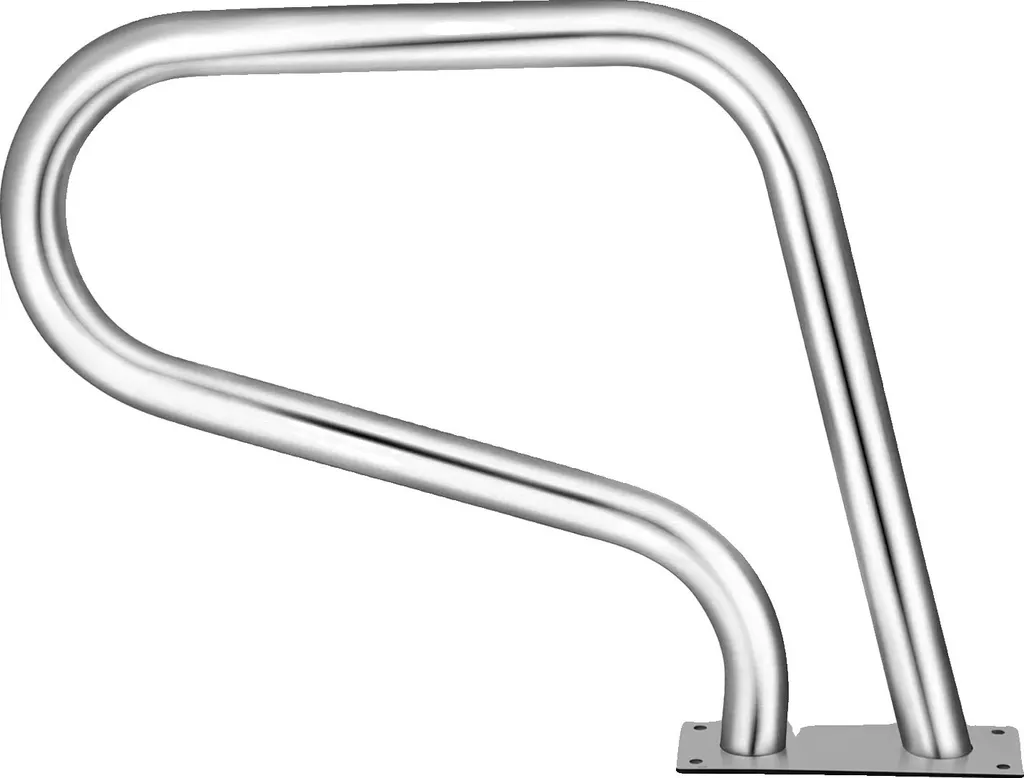 Garde-corps de piscine inox 304 - Rail d'accès bassin 81 x 58 cm