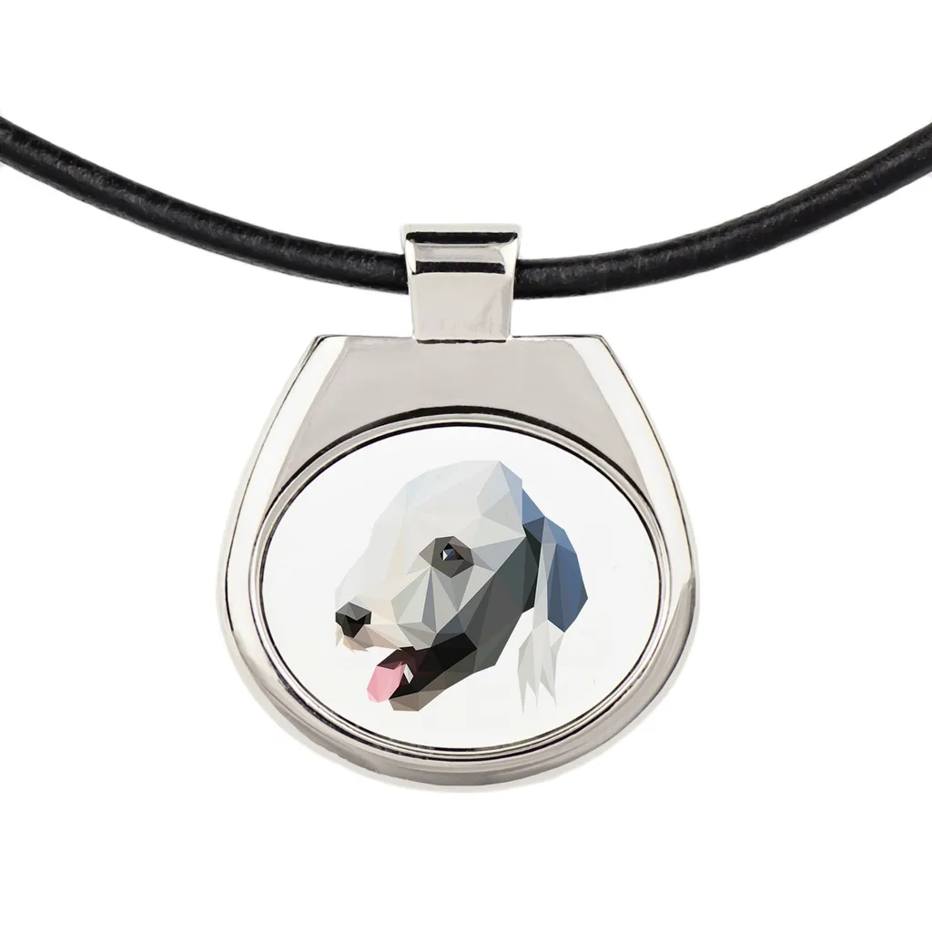 Collana Art-Dog Bedlington Terrier: Qualità Argentata e Design - 3