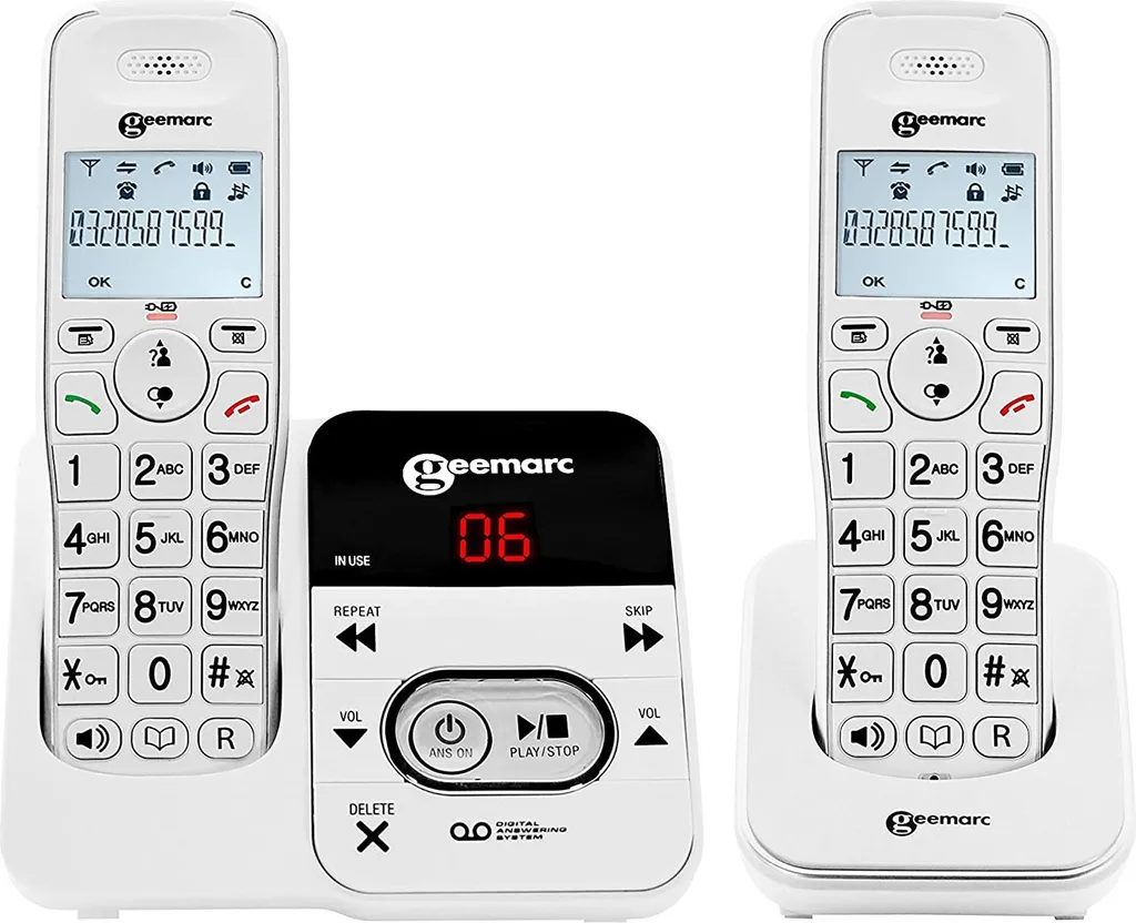 Téléphone amplifié Geemarc Amplidect 295-2 à grosses touches - 8