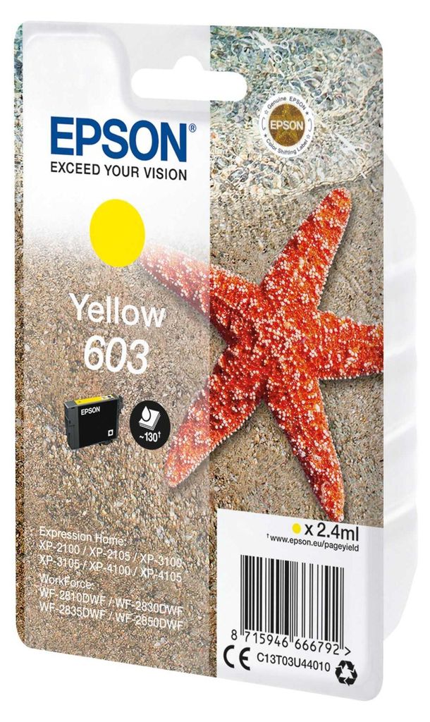 Epson Tintenpatrone giallo 603 T 03U4 Immagine del prodotto 