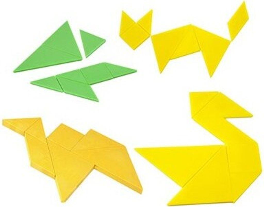 Tangram Miniland-Spiel 12 Sätze
