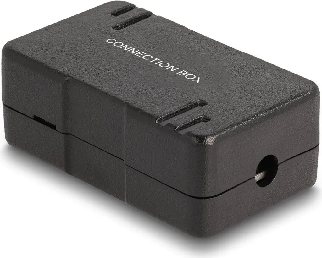 Delock Box Connessione Rete LSA Cat.6 Nero | Giunzione Cavi Professionale