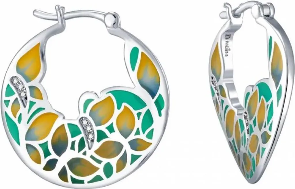 Boucles d'oreilles extravagantes en argent E0001617 pour femme chic