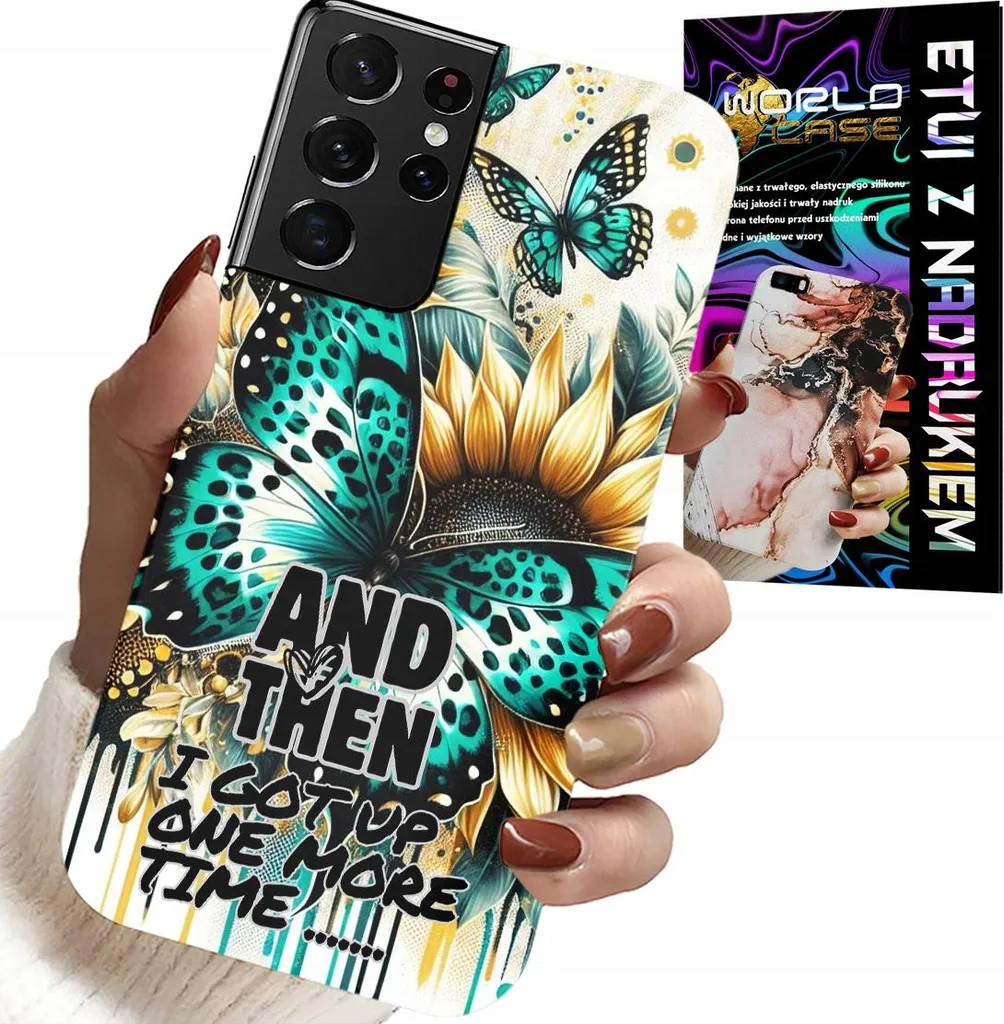 ETUI PER SAMSUNG GALAXY S21 Ultra - E POI MI SONO ALZATA, DESIGN FEMMINILE + FILE