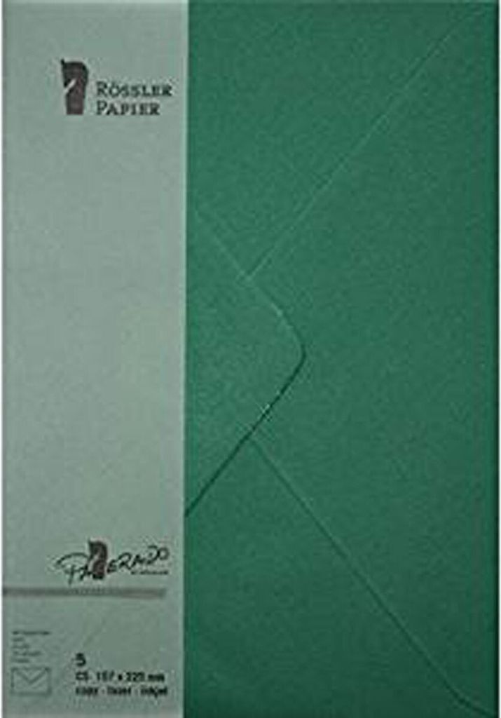 Briefumschläge Paperado DIN C5 Tannengrün 5er 2er Pack