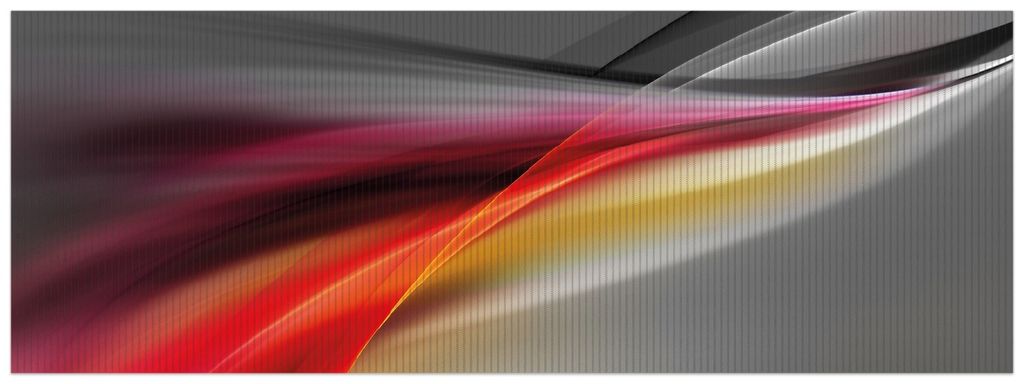 Wallario Duschmatte Antirutschmatte Badmatte Fußmatte Schwarz rot pink - Abstraktes Design, Größe ca. 180 x 65 cm