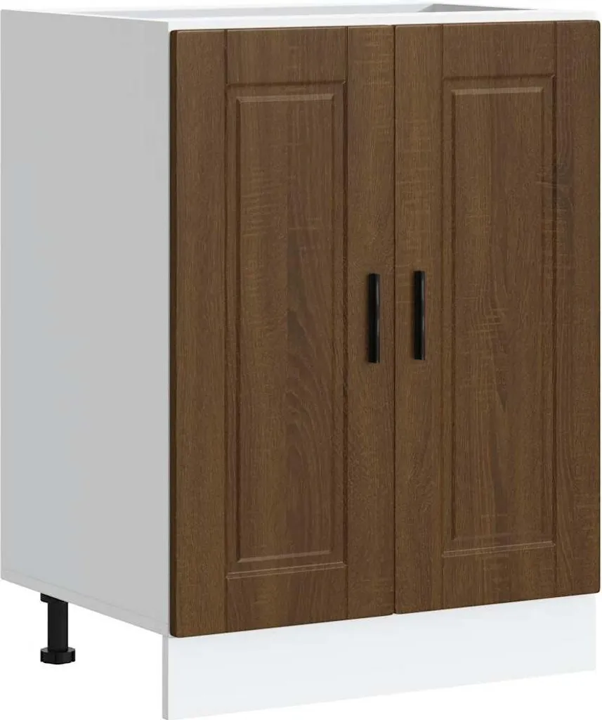 Base Sottolavello/Mobile Porto Brown Rovere 60x46x81.5 vidaXL