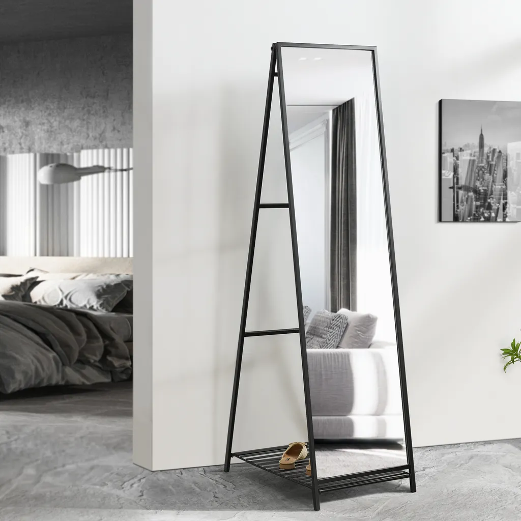 Miroir Ruffano 148,5 x 40 cm : Agrandissez votre pièce sans percer de mur