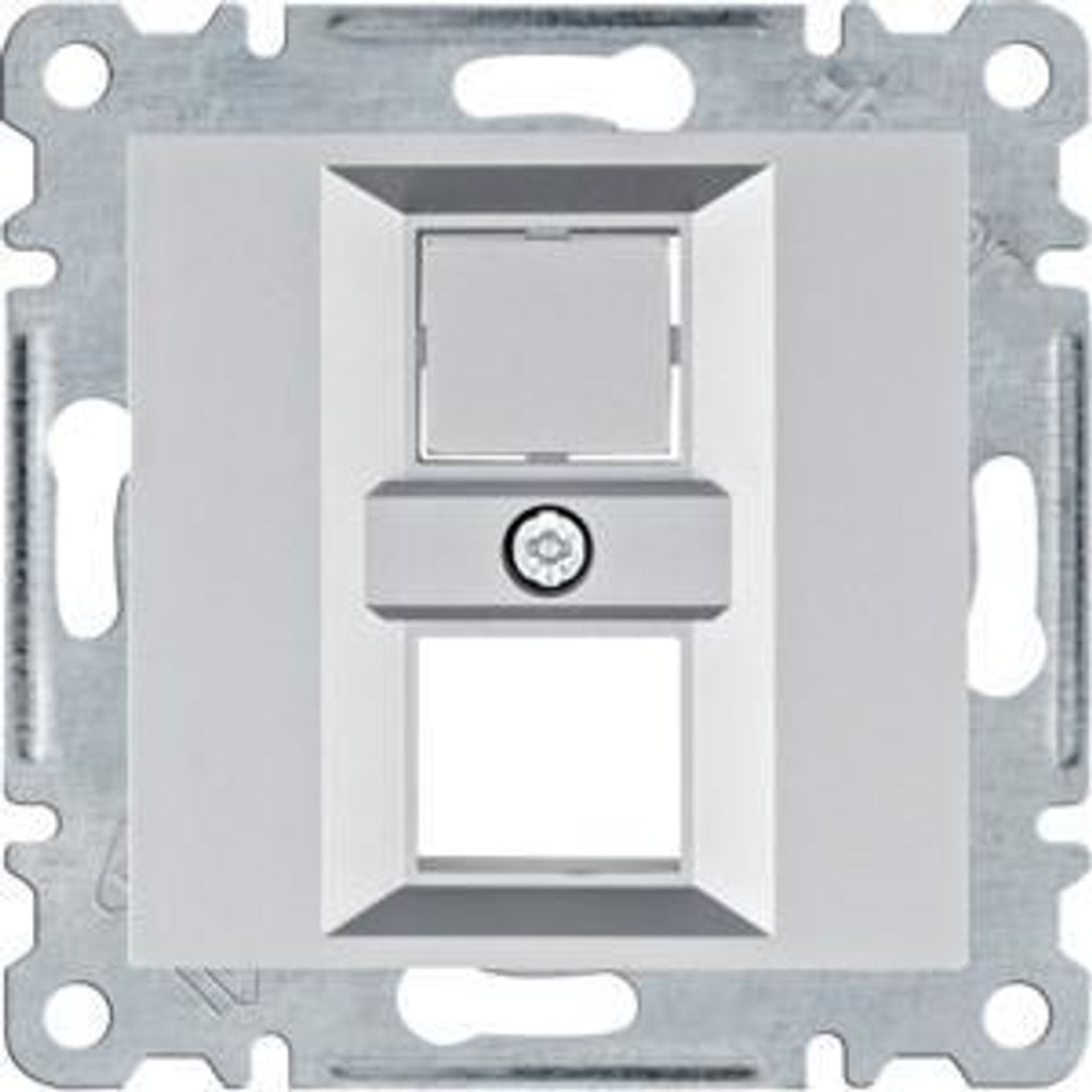 HAGER lumina Platte doppelt Keystone Jack, silber