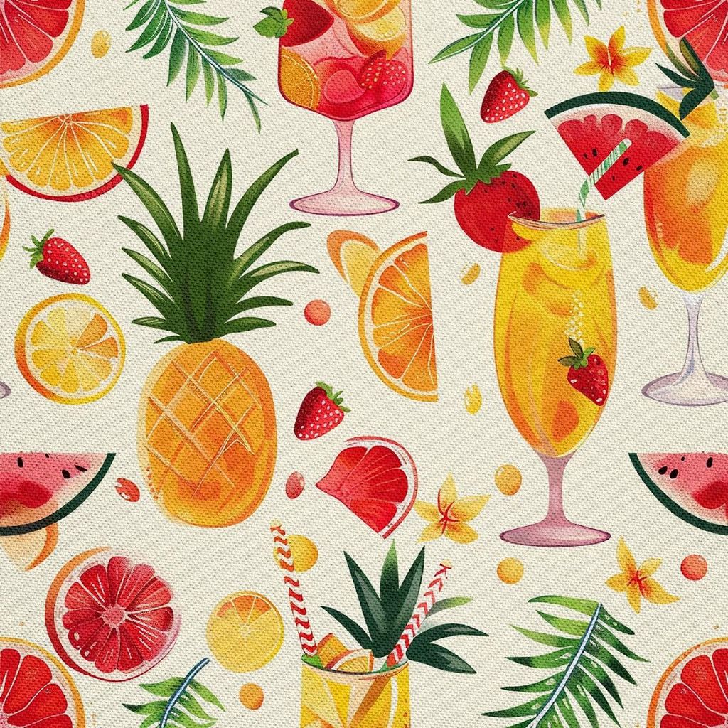 OUTDOOR DEKOSTOFFE OXFORD - Motiv Cocktail | DX8330