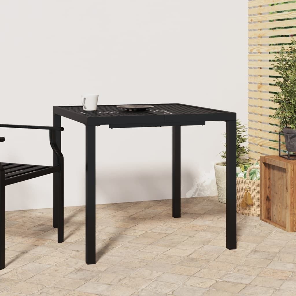 ZMH Gartentisch Anthrazit 80x80x72 cm Stahl