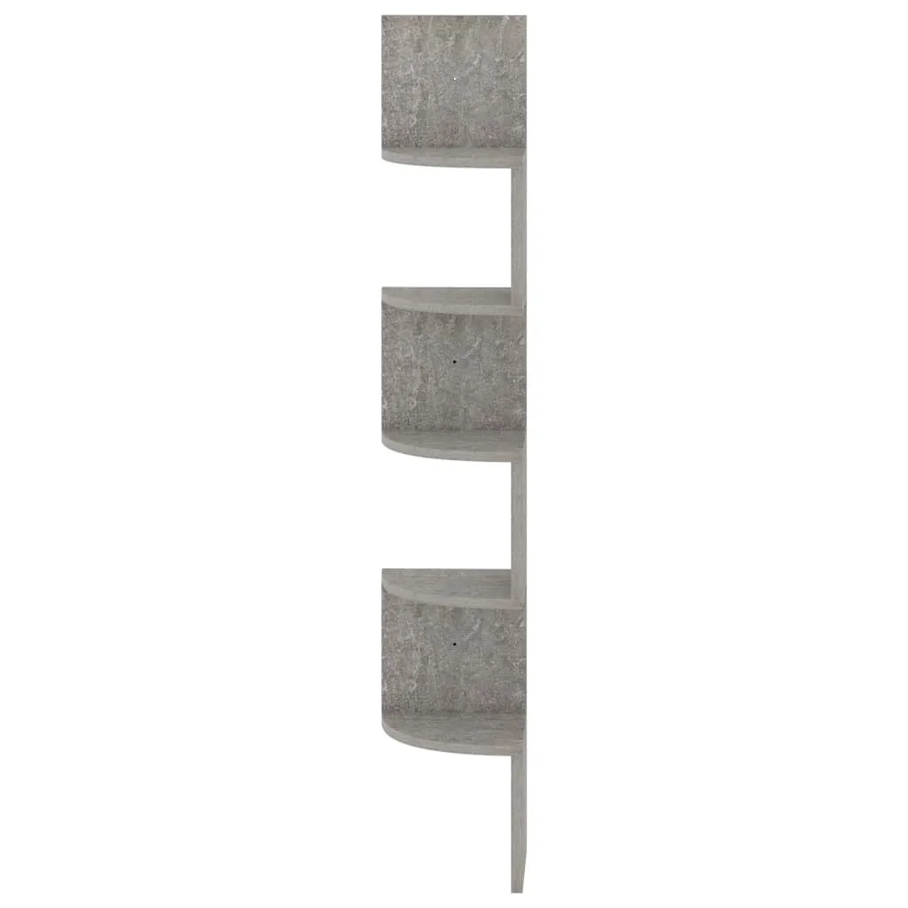 Maison Exclusive Scaffale Angolare 19x19x123cm Grigio Cemento - 5