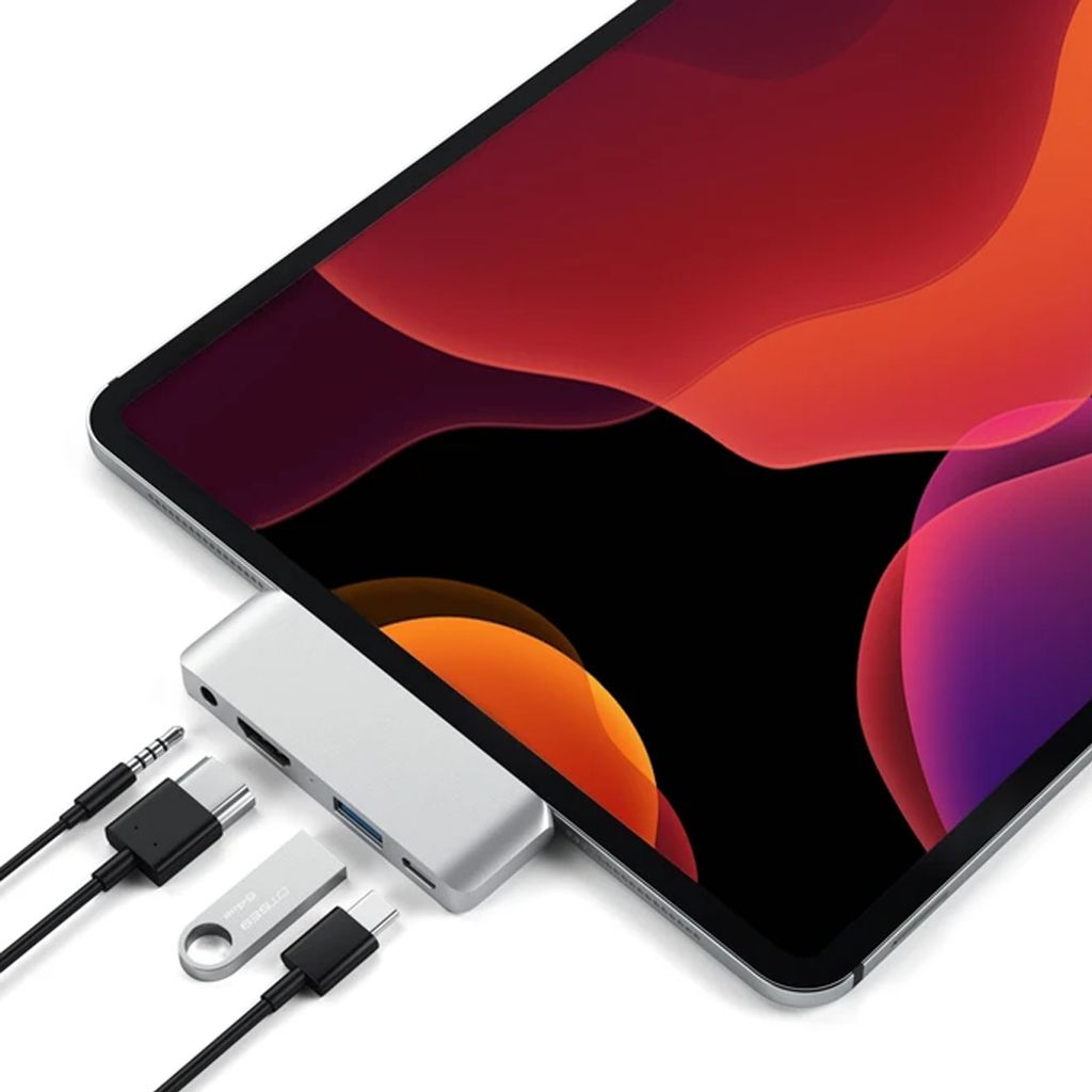 MMOBIEL USB C Hub 4 in 1 für MacBook Pro -Air Dual Typ C Adapter mit Thunderbolt 3