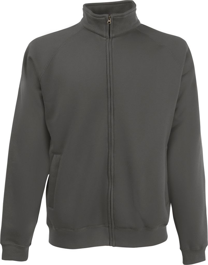 Fruit Of The Loom Herren Sweatjacke BC370 (2XL) (Hellgrau)