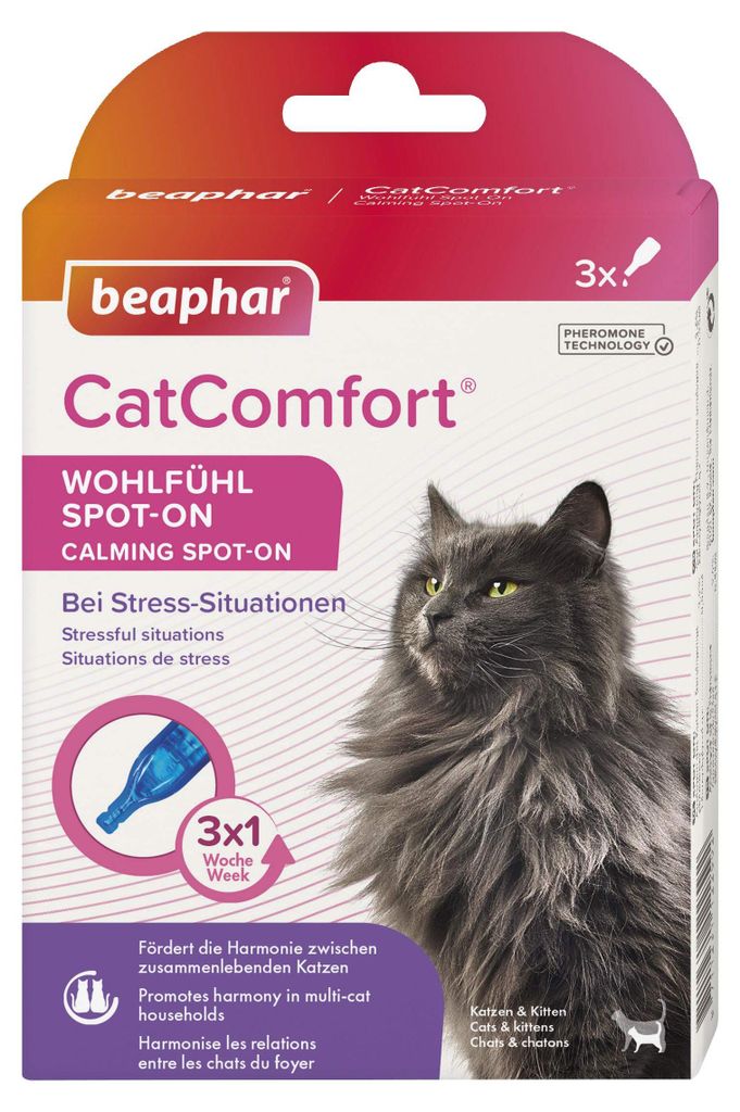 Beaphar CatComfort® Solución tópica para gatos, 3 viales de Imagen del producto 