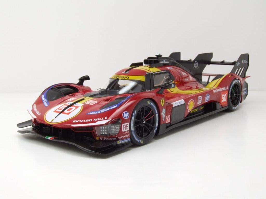 Bburago 16306 Ferrari 499P #50 24H Le Mans 2025 1:18