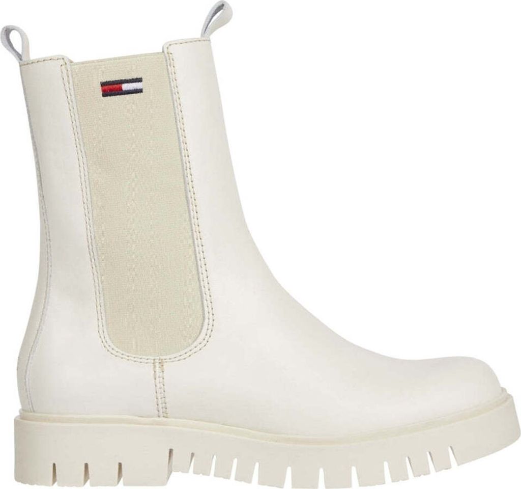 Tommy Jeans Damen Stiefeletten EN0EN01990 YBI Farbe: Weiß Größe: 41