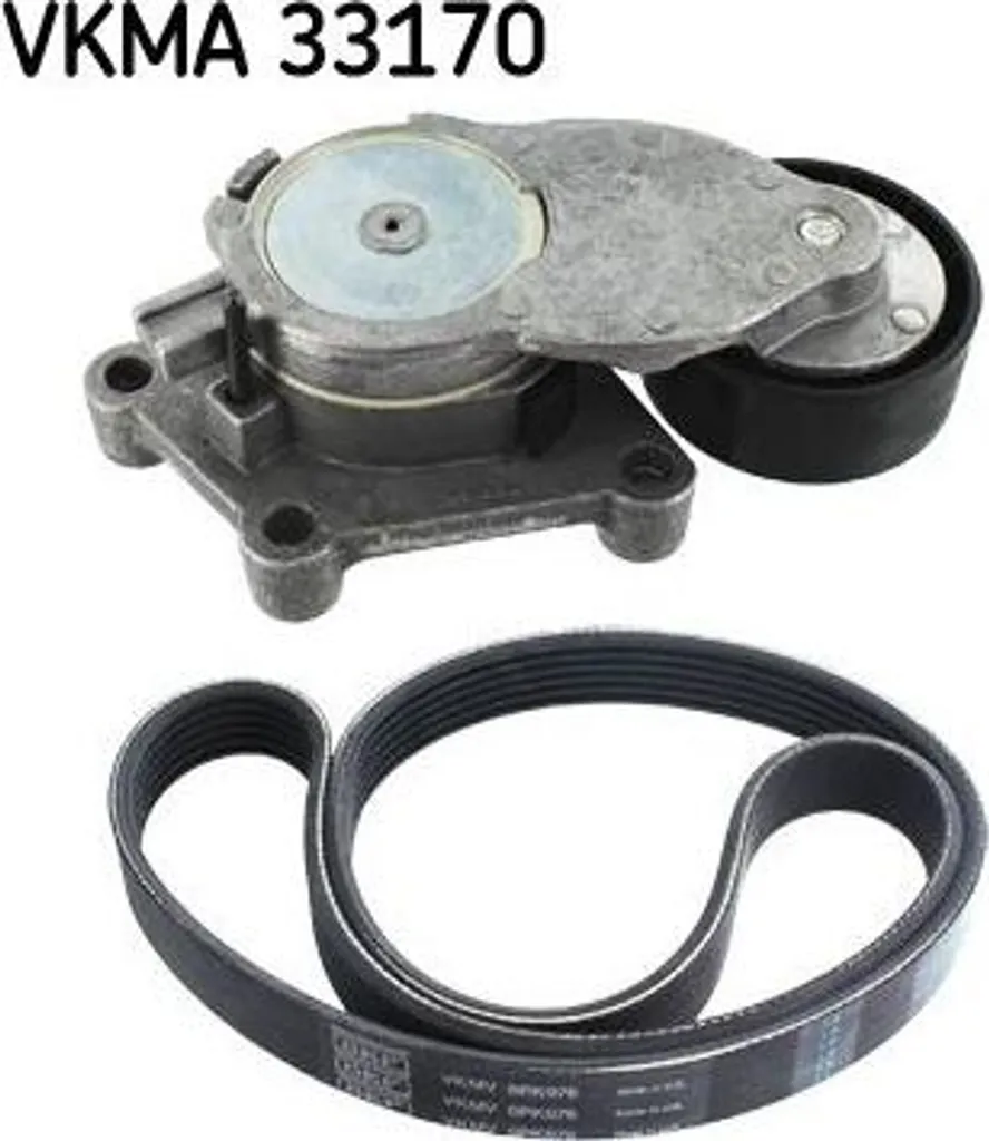 Kit entretien courroie SKF VKMA 33170 pour Citroën Berlingo et C4 1.6