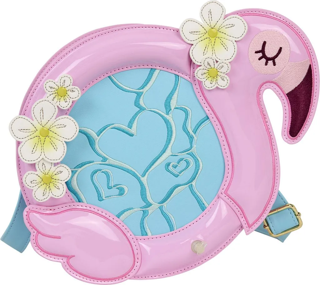 Petit sac à main Loungefly Flamant Rose - Sacoche besace style été