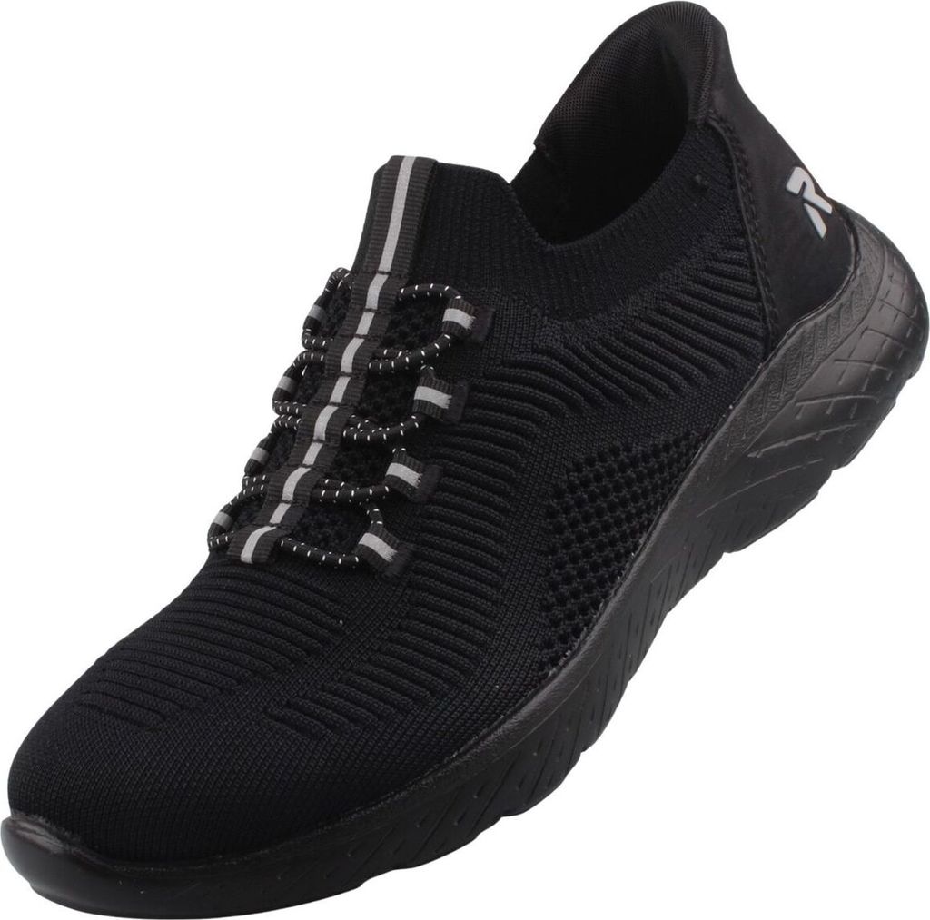 Rieker Damen Sneaker Low Sneaker M5066-00 Black, Schuhgröße:36 EU