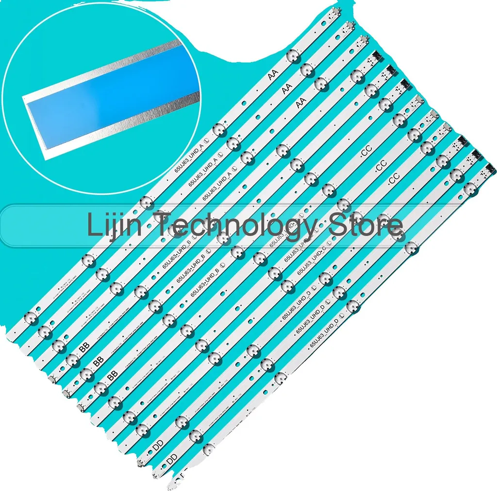 Bande de rétroéclairage LED LG 1330mm 3V 12 LED pour réparation TV