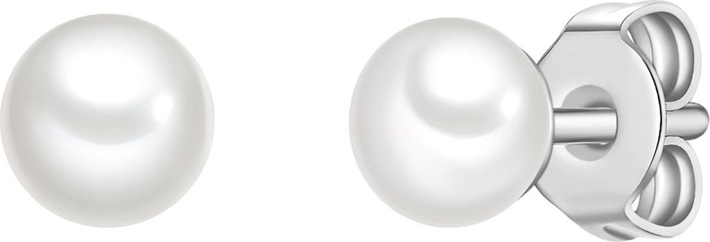 Glanzstücke München Perlen-Ohrstecker Sterling Silber Süßwasser-Zuchtperle