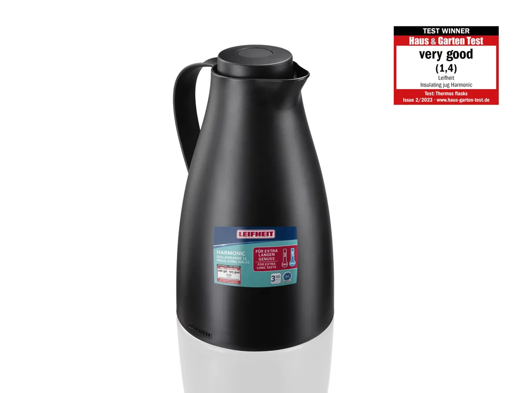 Caraffa Termica 1L Leifheit 28541 Harmonic Nera - Design e Comfort - 2