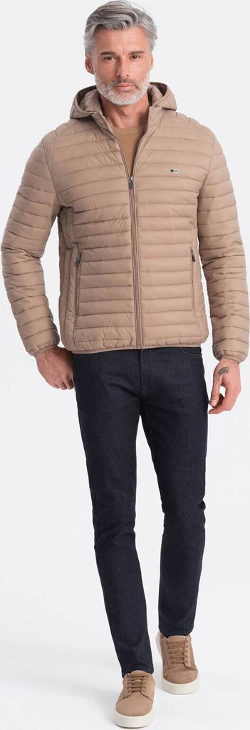 Ombre Clothing Herren-Bomber Adresin schwarz S