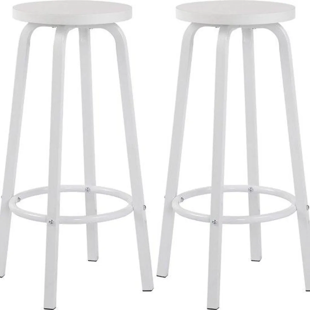Sommier sans Dossier Lit Deluxe Blanc - Lot de 2 pour Petites Chambres