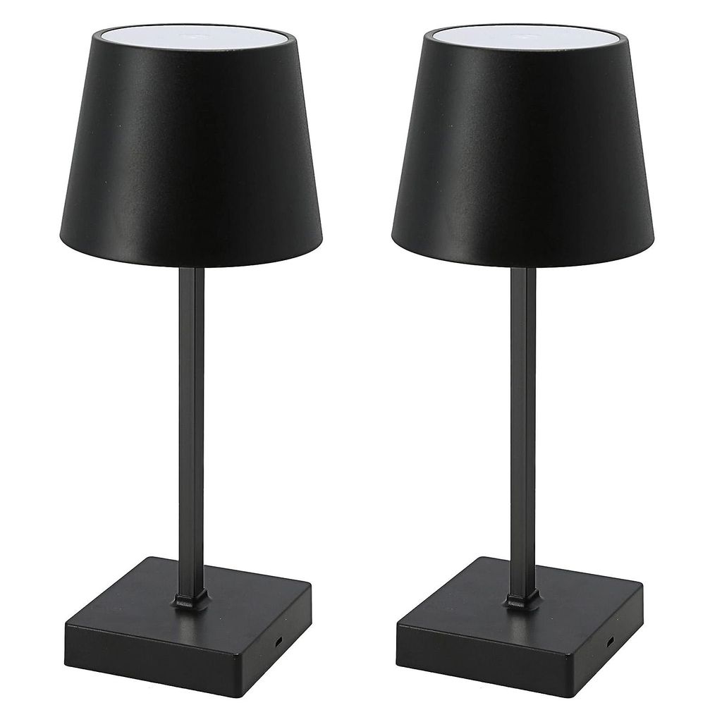 2er Set Tischleuchte mit Touchfunktion Warmweiß USB Produktbild 