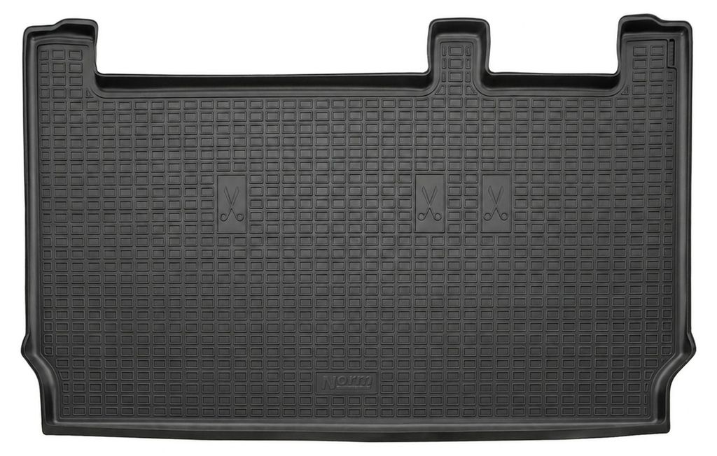 Gummimatten Gummi Fußmatten Für VW Caddy 5, 3. Reihe, Produktbild 