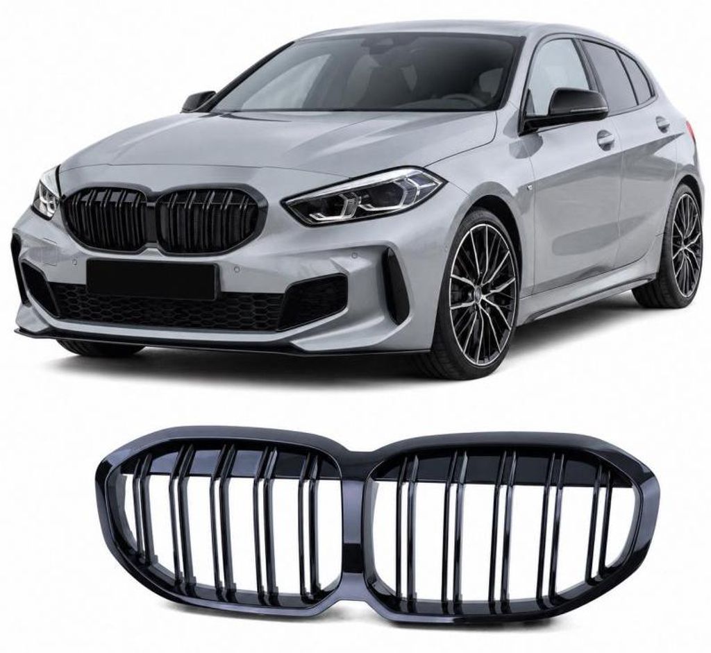 JOM Sport Kühlergrill Doppelsteg Performance schwarz passend für 1er BMW F40 19-