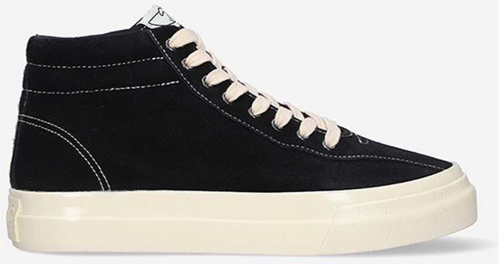 Stepney Workers Club Herren Knöcheltrainer Varden Wildleder Schwarz Turnschuhe Größe: 37