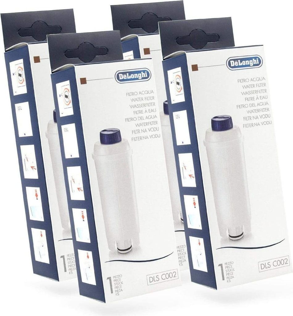 4x DeLonghi DLS C002 Wasserfilter für ESAM, ECAM, BCO EC Produktbild 