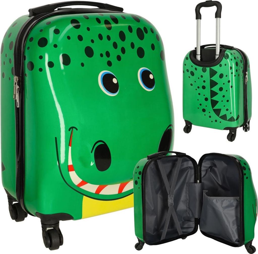 Kinderreisekoffer auf Rädern Krokodil Produktbild 
