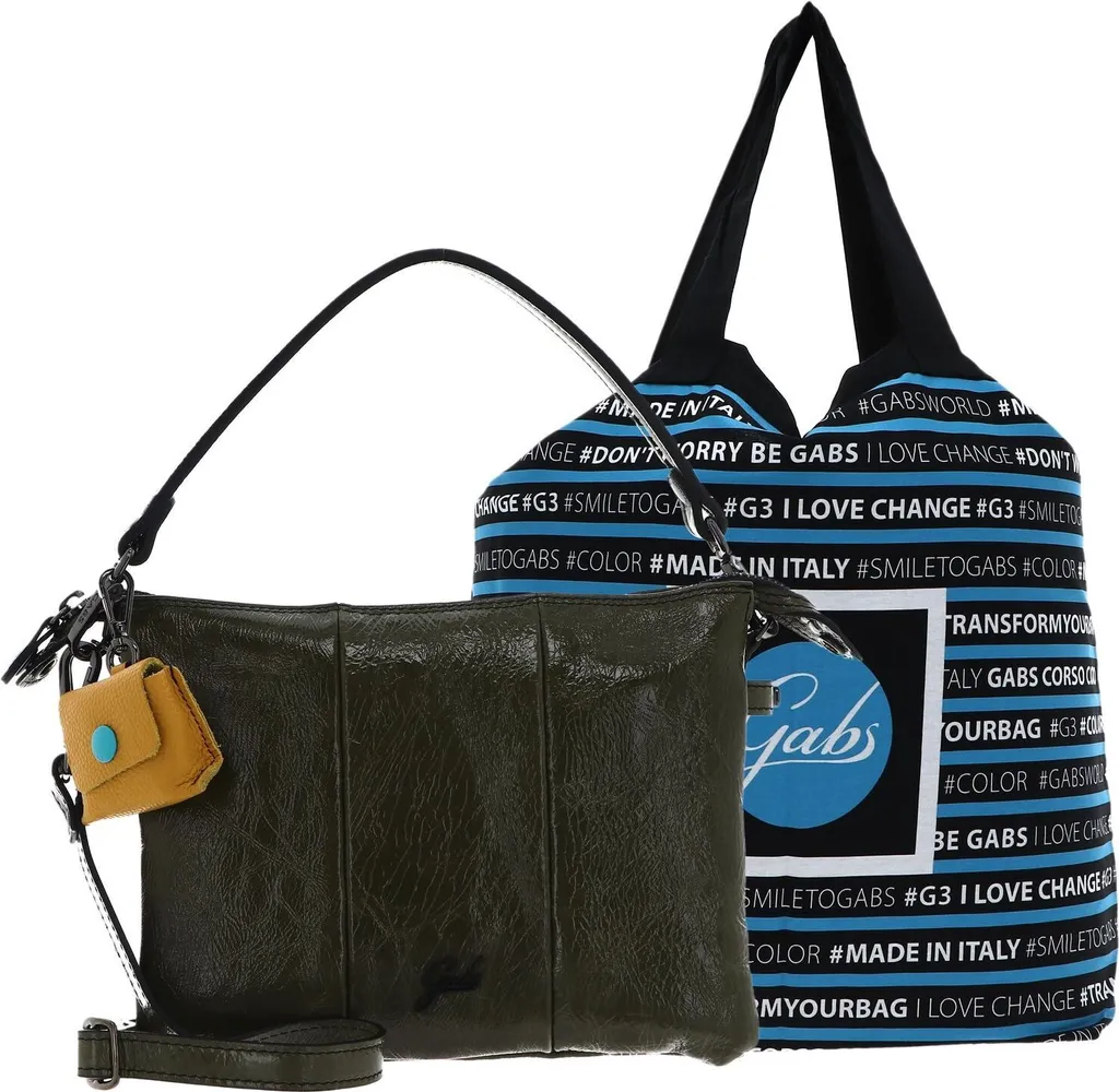 Sac à main en cuir Olivia Gabs Mirea cabas chic couleur olive foncé