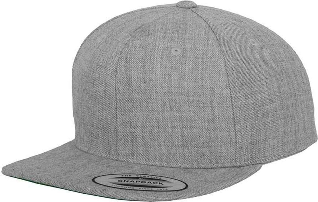 Flexfit - "Classic" Snapback Mütze für Herren PC5380 (Einheitsgröße) (Grau meliert)