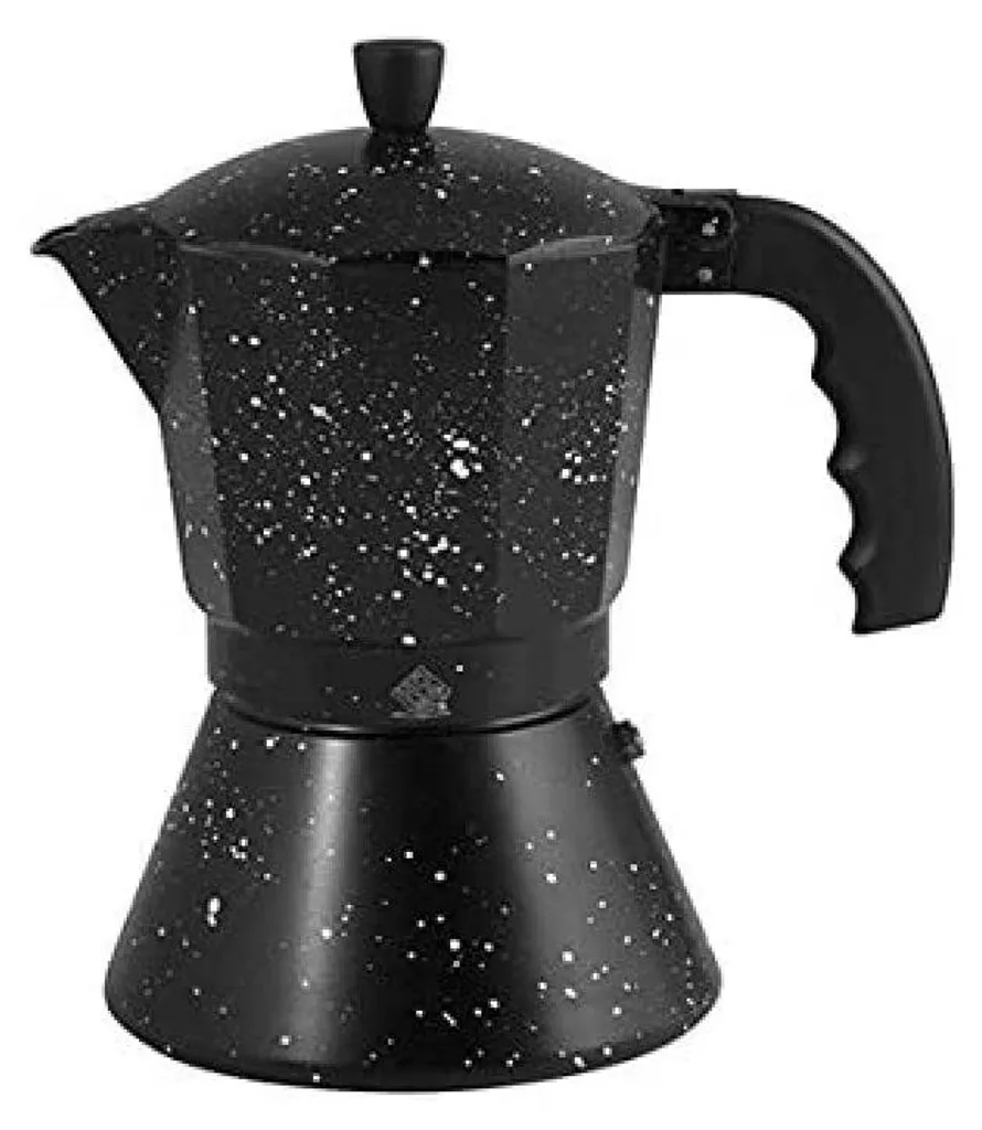 Cafetière pour Plaque Induction 9 Tasses Noir pour Petit-Déjeuner
