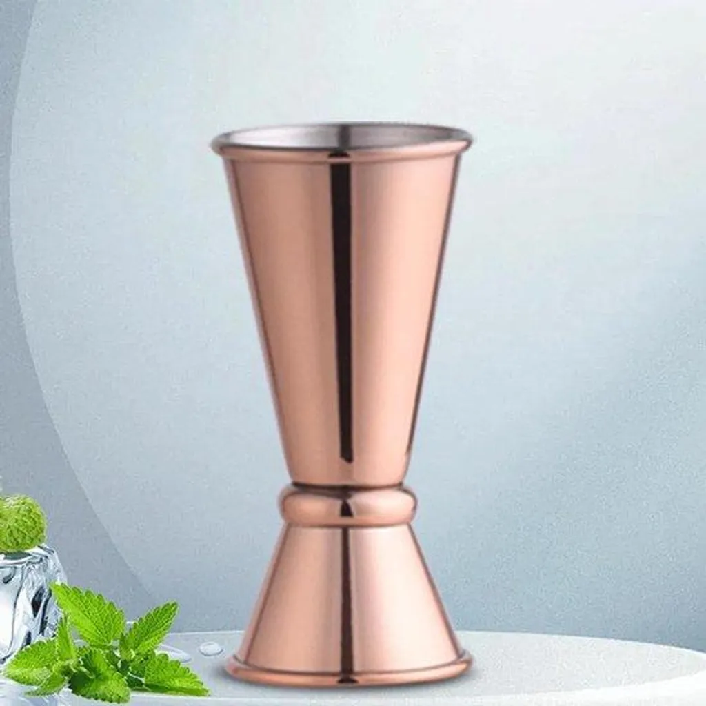 Jigger de Bar Professionnel Spirit - Doseur Double Mesure 25 et 50 ml Or