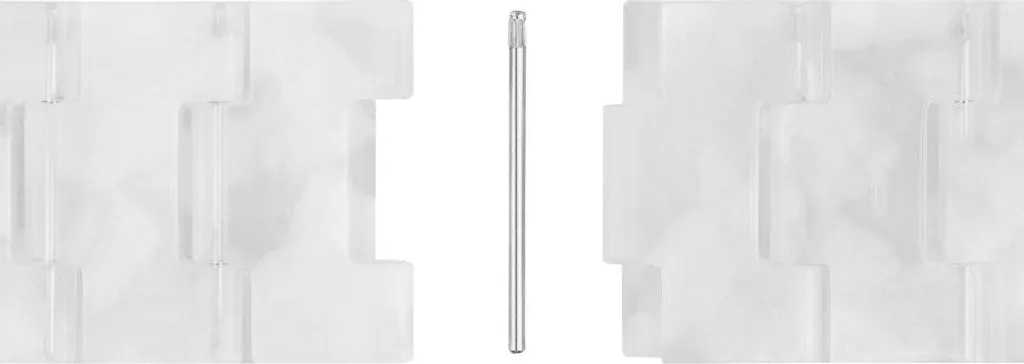 Bracelet Smartwatch QuickRelease 18mm en Résine Perle Transparente - 5