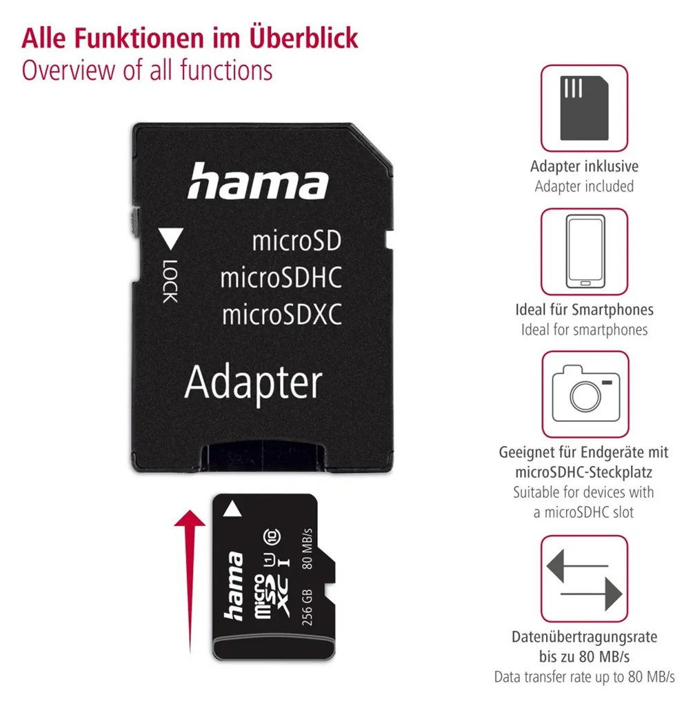 Carte Micro SDXC 256 Go pour Nintendo Switch et Smartphones Android - 4