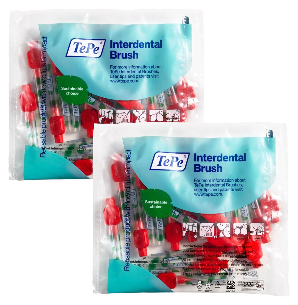 40 Stück TePe Interdentalbürsten Original, Rot, ISO-Größe Produktbild 