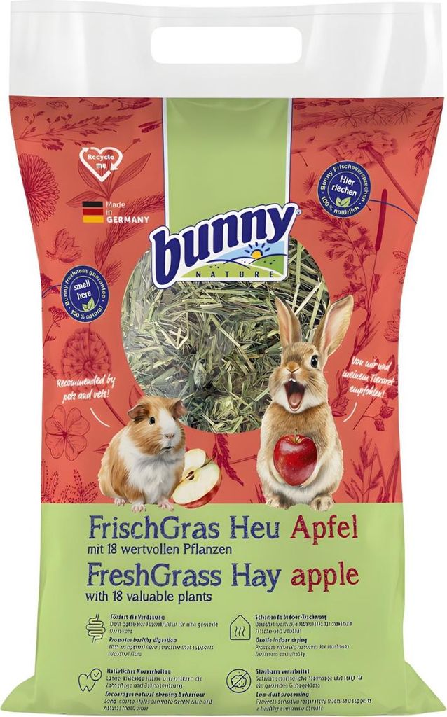 Bunny Foin d'herbe fraîche Pomme 500g Image du produit 