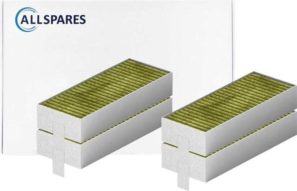 AllSpares CleanAir Plus Aktivkohlefilter (4St.) für Produktbild 