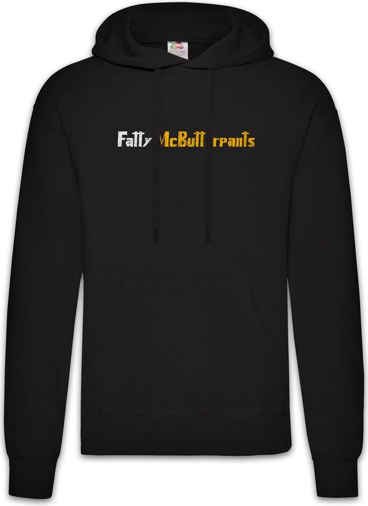 Urban Backwoods Fatty McButterpants, Herren Hoodie, Farbe: Schwarz, Größe: L