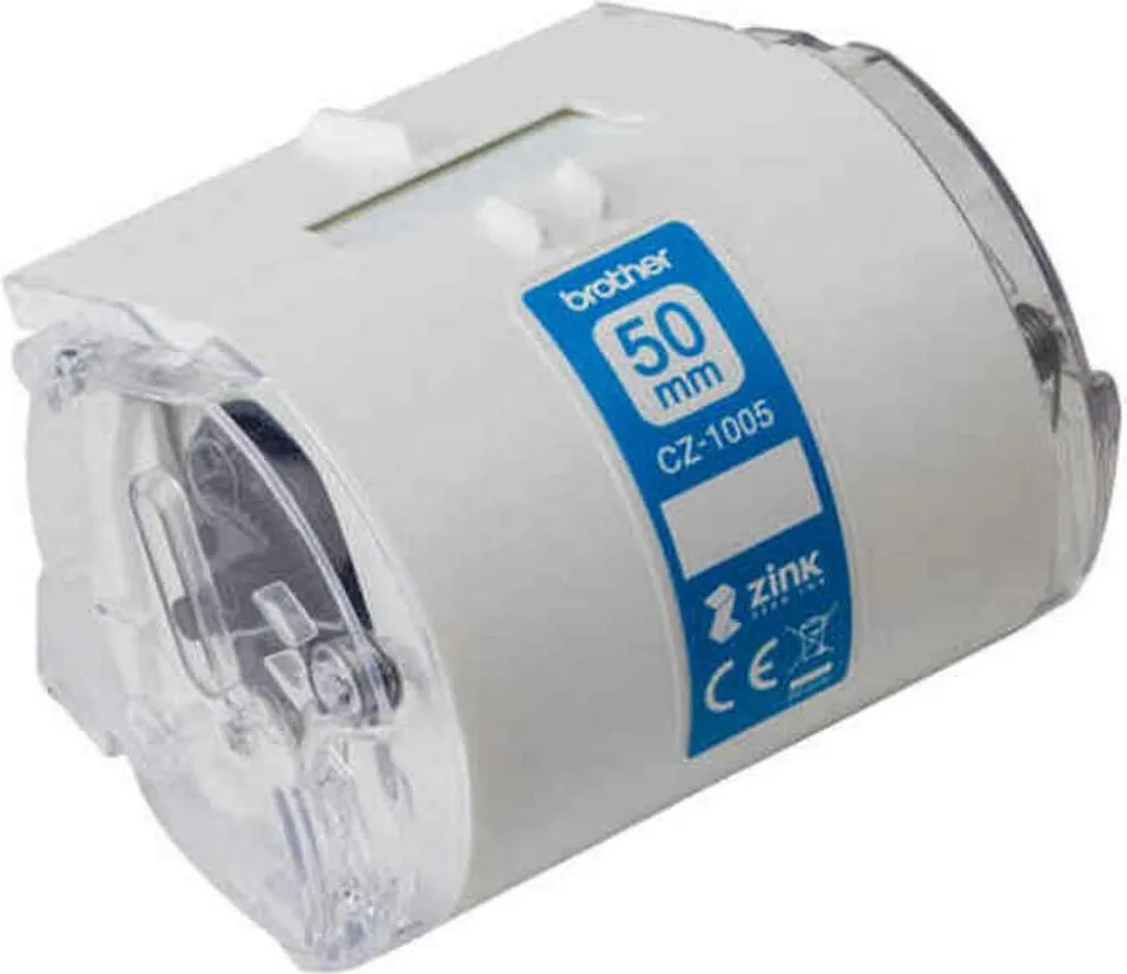 Ruban pour Signalétique 50 mm Bleu et Blanc compatible Brother BA79319
