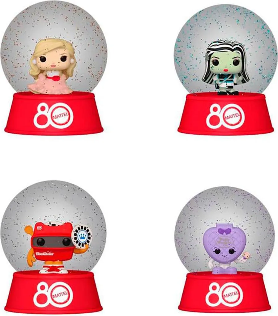 Pin's Loungefly Mattel Snowglobes en émail dur, présentoir de 12 pièces